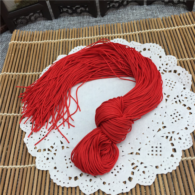 批发吊穗麦穗流苏线 DIY红色红绳编织线配件原材料玉线锦纶线红线
