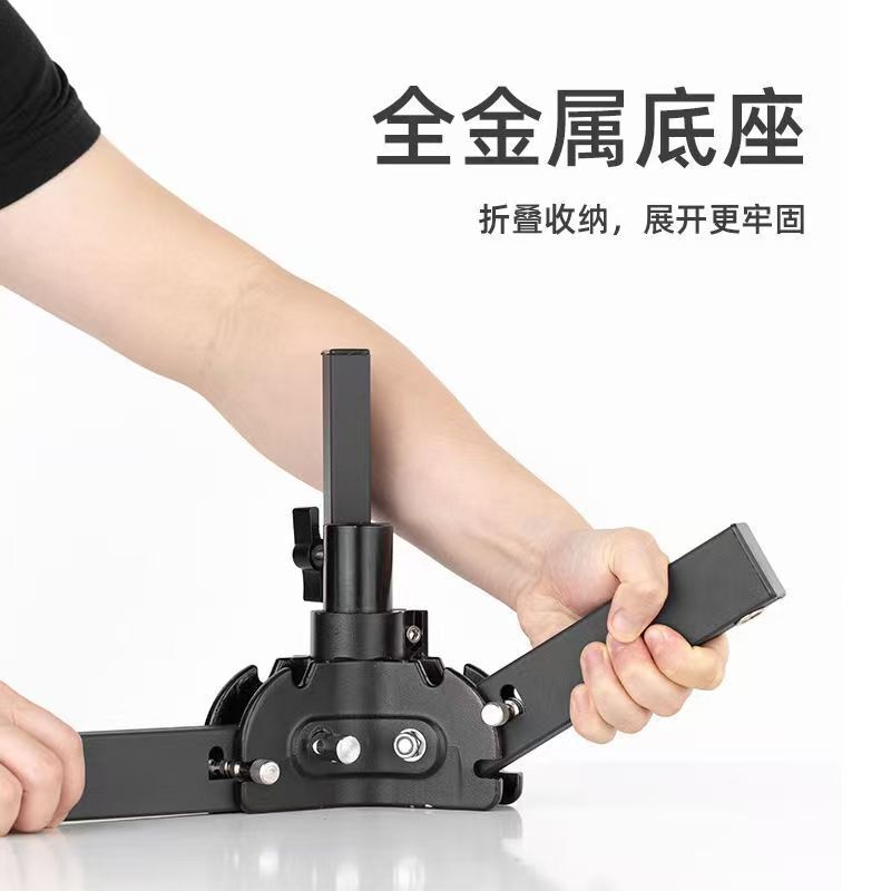 写真撮影用ヘビーデューティフロアスタンド、ブレーキ付き金属製プーリー、伸縮式中心軸クロスバー、折りたたみ式スタンド、モバイル三脚|undefined