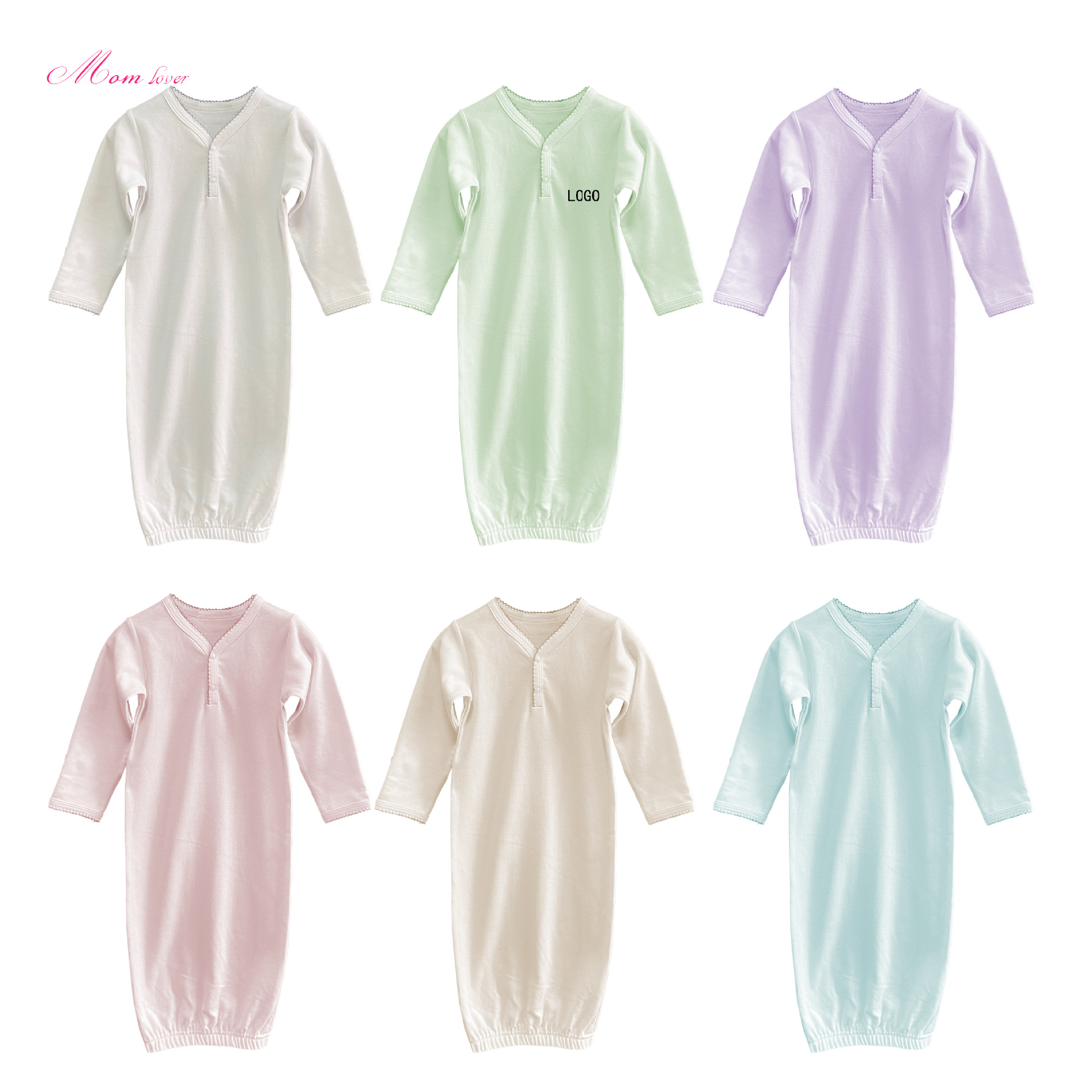 New Curved Lace Front-Opening Baby Sleeping Bag Baby Pajamas Picot Trim Baby Sleep Sacks