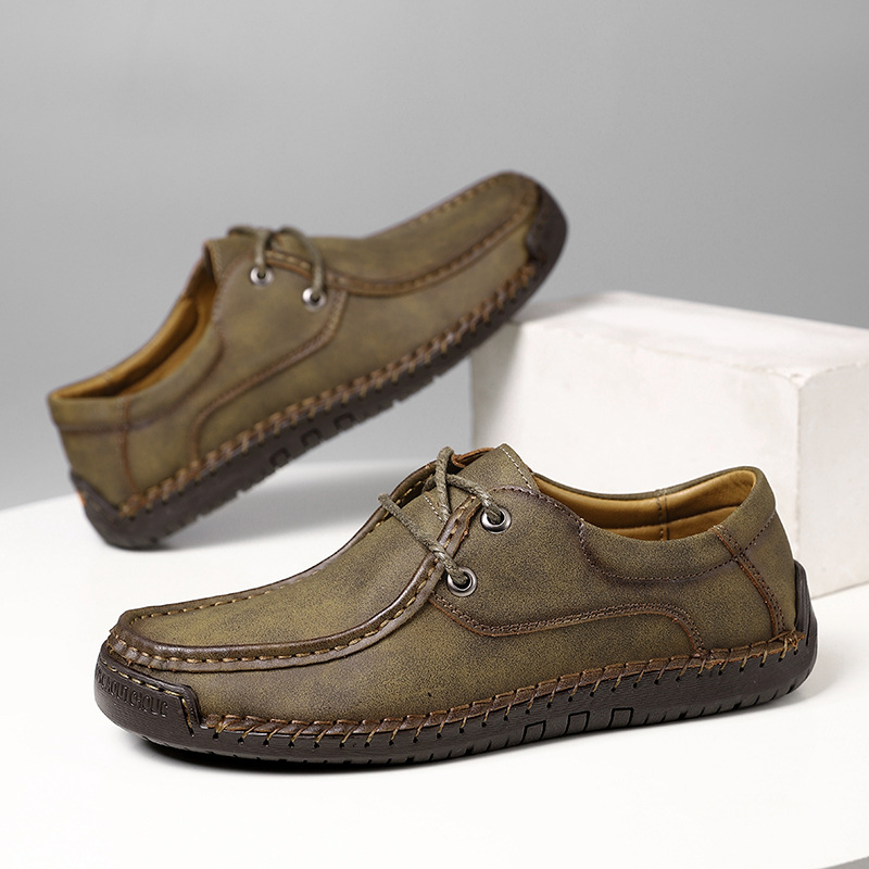 2023 verano más tamaño 48 zapatos de hombre moda casual zapatos cosidos a mano cuero genuino zapatos de moda estilo británico zapatos de conducción transpirables