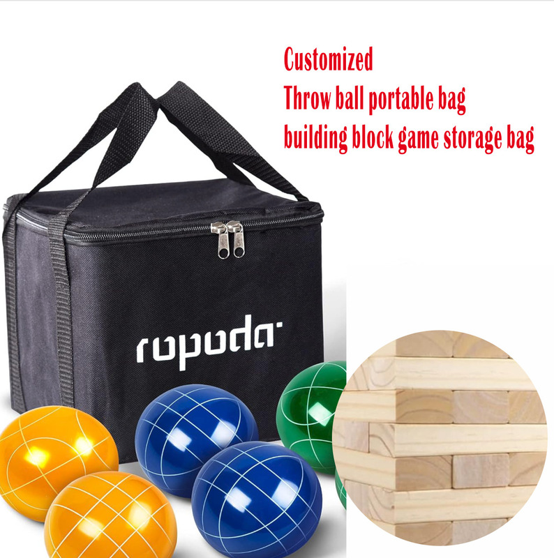 定制跨境地掷球便携袋松木堆叠木板游戏带便携收纳袋Carrying bag|undefined