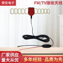 厂家供应 12V车载电子放大天线 收音机天线 FM/TV接收天线 SMA头