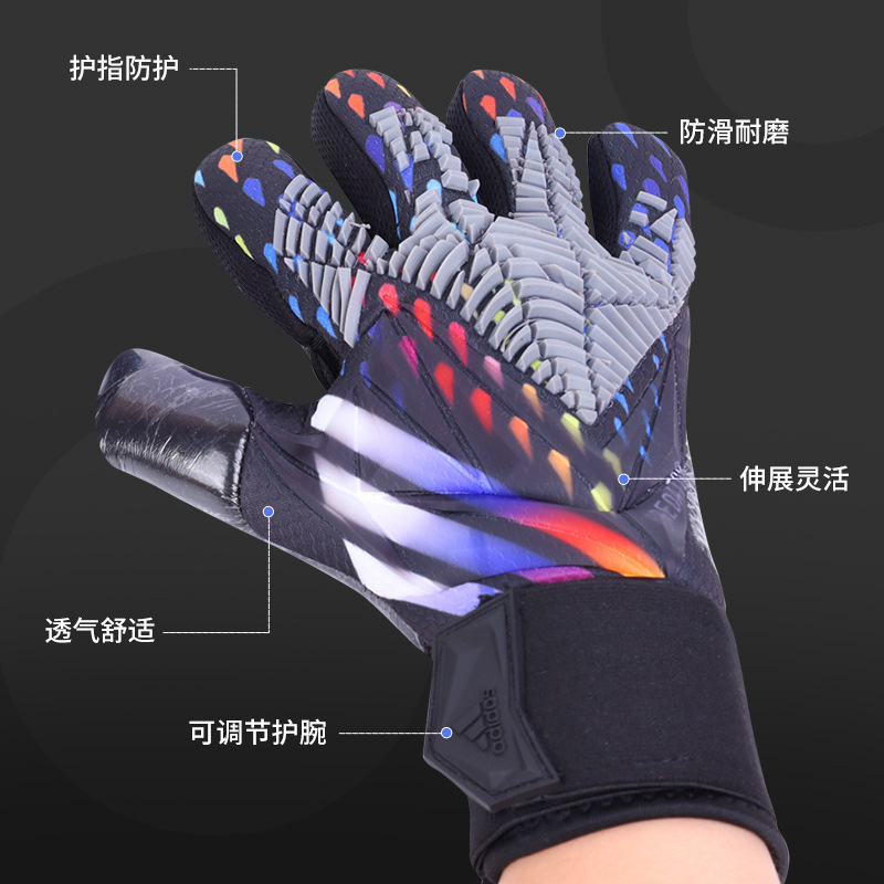 Guantes de fútbol profesional para niños adultos engrosados guantes de portero anticolisión deportes guantes de portero