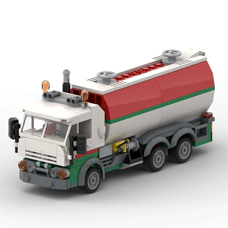 Lego, constructor, old-fashioned creative petrol truck, smart toy, set, toy car, car model, engineering vehicle