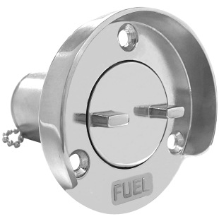 38 Refueling Port with Protective Ring, 316 Stainless Steel Water Inlet, Boat Cabin Water Inlet, Marine Hardware, Yacht and Rv Accessories