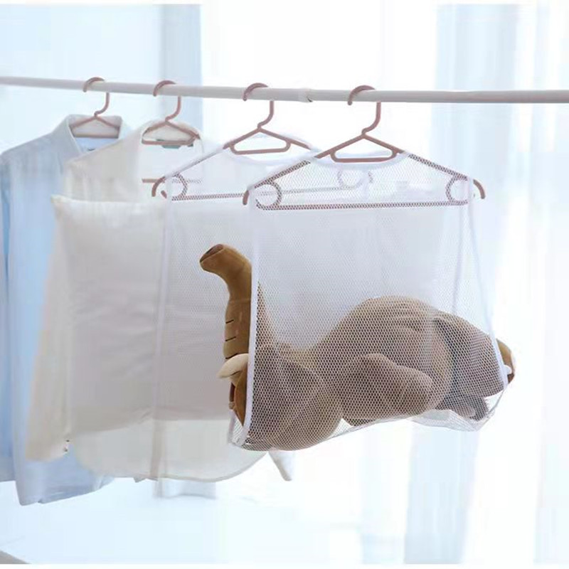 Wholesale Japanese-style household pillow drying device balcony clothes drying rack outdoor pillow drying mesh bag mesh bag pillow special