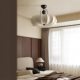 French bedroom chandelier retro high-class solid wood restaurant cloth lamp Nanyang style warm room master bedroom ceiling lamp