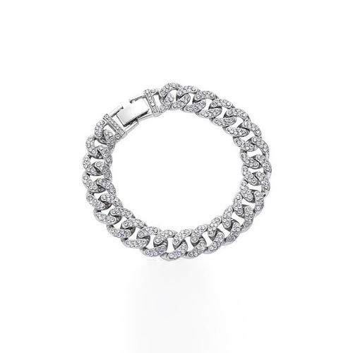 Men's and Women's Couple's Bracelet, Wang Jiarui Style, Cuba Thick Chain, Summer Trend, Unique Design, Ins Inspired, Cool and Calm Aesthetic, Accessory