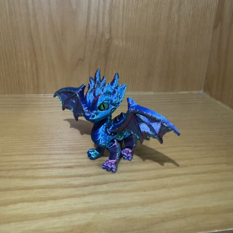 3D打印玩具恶魔翅膀飞龙关节可活动摆摊小玩具宠物摆件工艺礼品|undefined