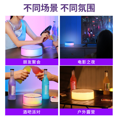 Creative night light mobile phone wireless charger fast charging 3-in-1 15W suitable for Apple Huawei portable bedside