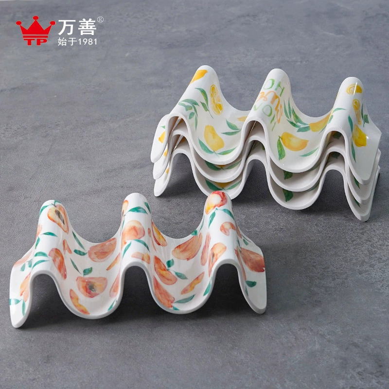 Трансграничный спот завод оптом V-образное песочное печенье куриный рулет полка креативный мексиканский меламин буррито Taco holder