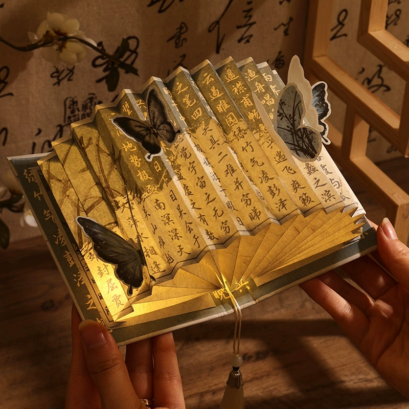 寓见诚品 Handmade DIY Creative Book Lantern Pen Ink Handbook Series National Wind Creative Form Book Lantern wholesale
