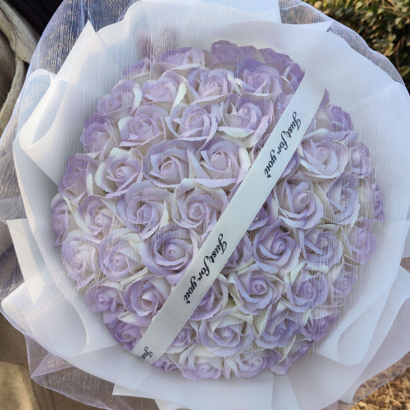 黒梅ソース バラの花束 ガールフレンドとボーイフレンドへのバレンタインデーの誕生日石鹸完成品|undefined