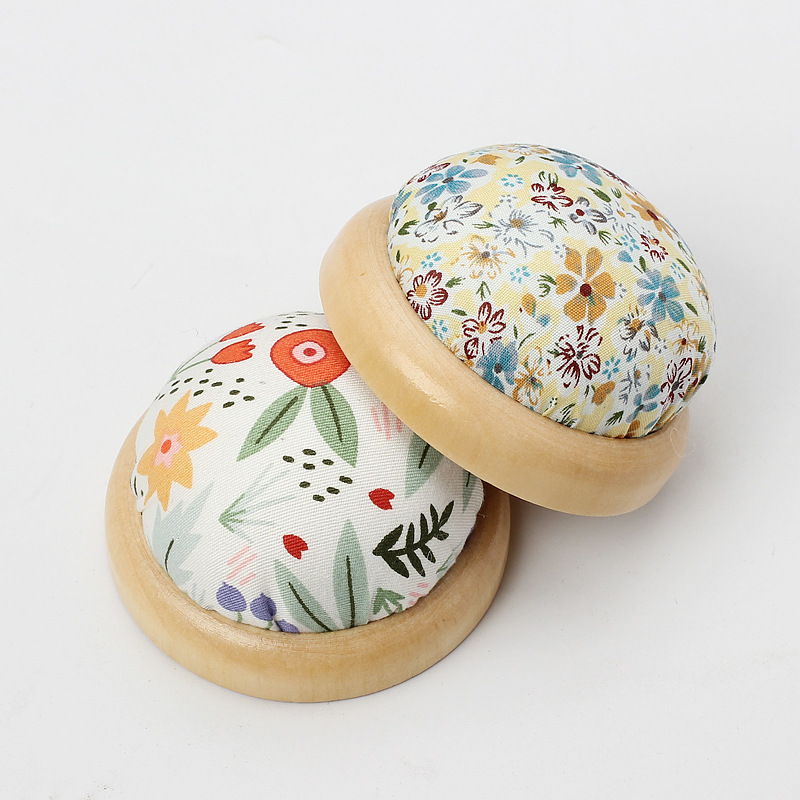 Tela de costura Herramienta de aguja de almacenamiento de bricolaje hecha a mano Bolsa de inserción de aguja de fondo de madera Bolsa de inserción de aguja Bolsa de inserción de aguja