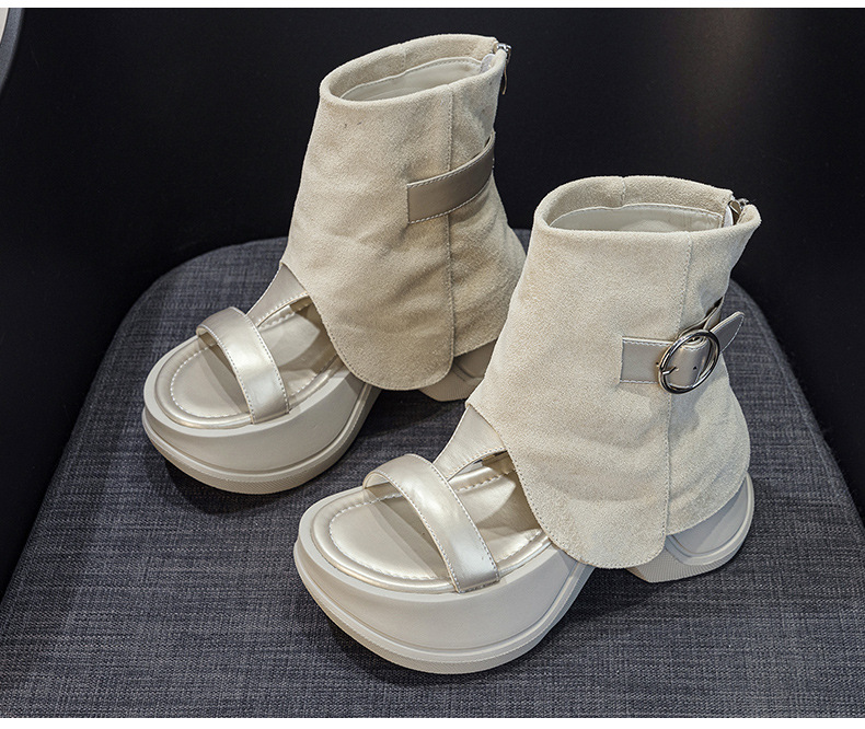 Sandal nữ đế dày hở mũi phong cách La Mã mùa hè 2026 — Nâu caramel 5069-1, Be 5069, Đen 5069-1, Nâu caramel 5069 chi tiết 21