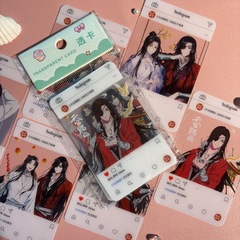 PVC transparent card of Tian Guan Ci Fu, Xie Lian, Huacheng, BL anime merchandise, 6 pieces self-printed LOMO postcards, small cards