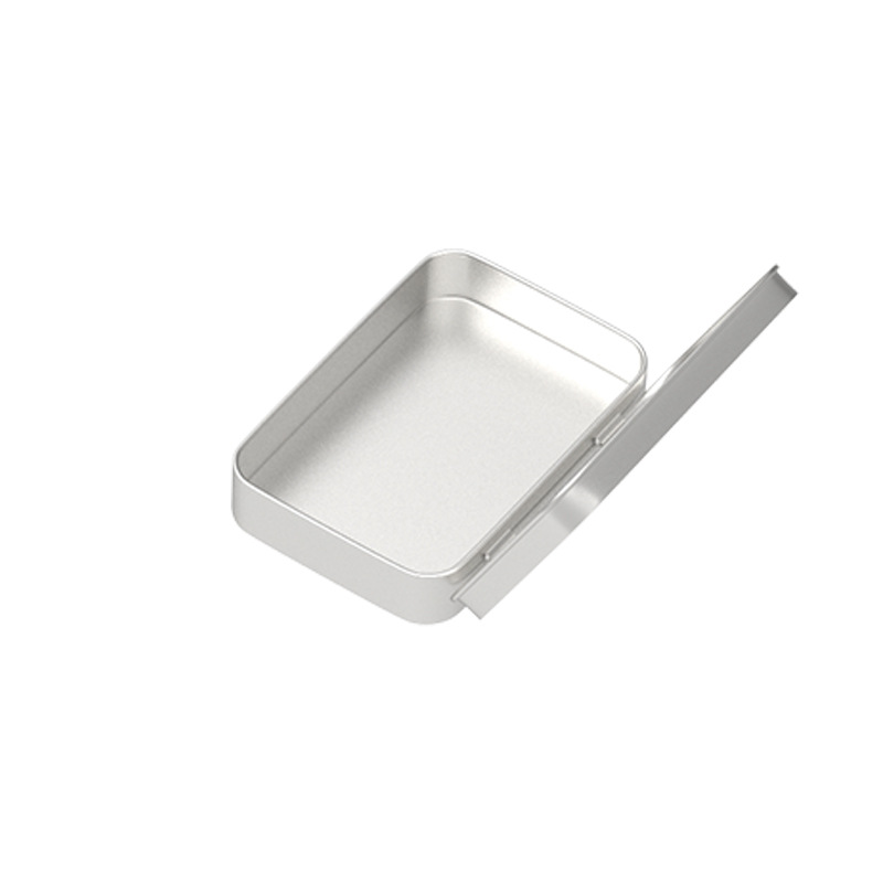Caja de hojalata esmerilado portátil cortaúñas pequeño producto ventana caja de hierro embalaje insignia U disco conmemorativo caja de almacenamiento de monedas