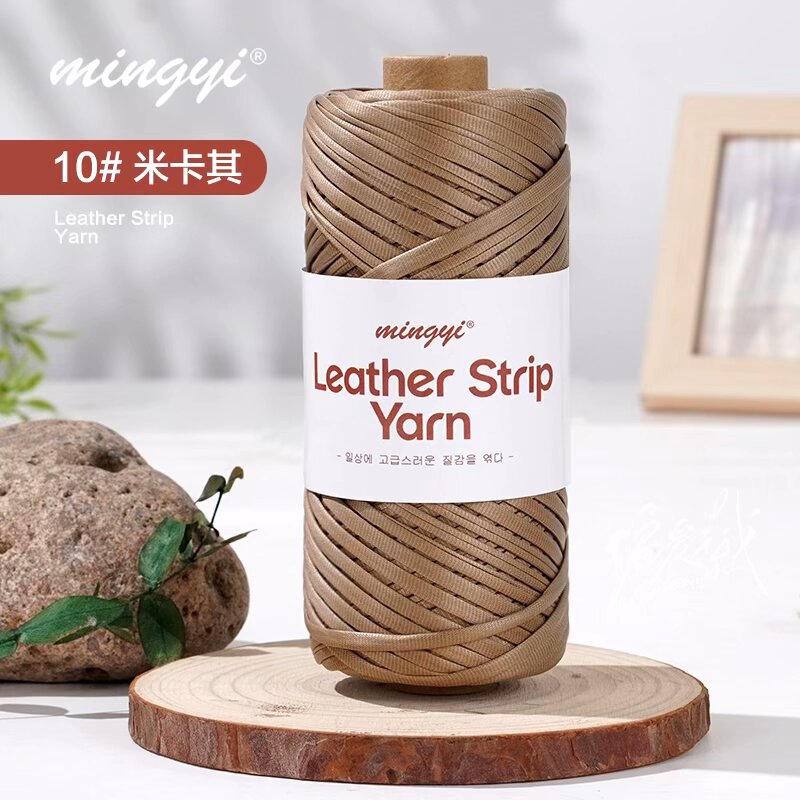 Hilo de Cuero para Tejido, Tejido a Mano para Bolsos DIY