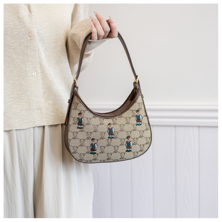 Shoulder Bag For Women Canvas Crossbody Bag Temperament Style_voghion.com