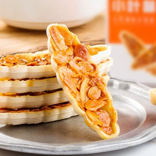 杏仁小叶酥坚果脆船酥日式焦糖饼干网红小零食休闲食品一件代发货