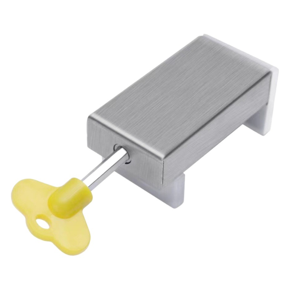 Posicionamiento ventana cerradura ventana tapón aleación de aluminio protección de seguridad para niños antirrobo corredera ventana de vidrio puerta corredera cerradura