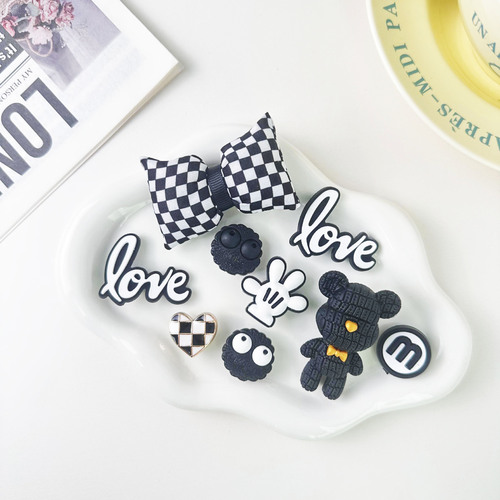 Hole shoe accessory set DIY small decorations high-end shoe flowers slippers sandals decorations shoe clips