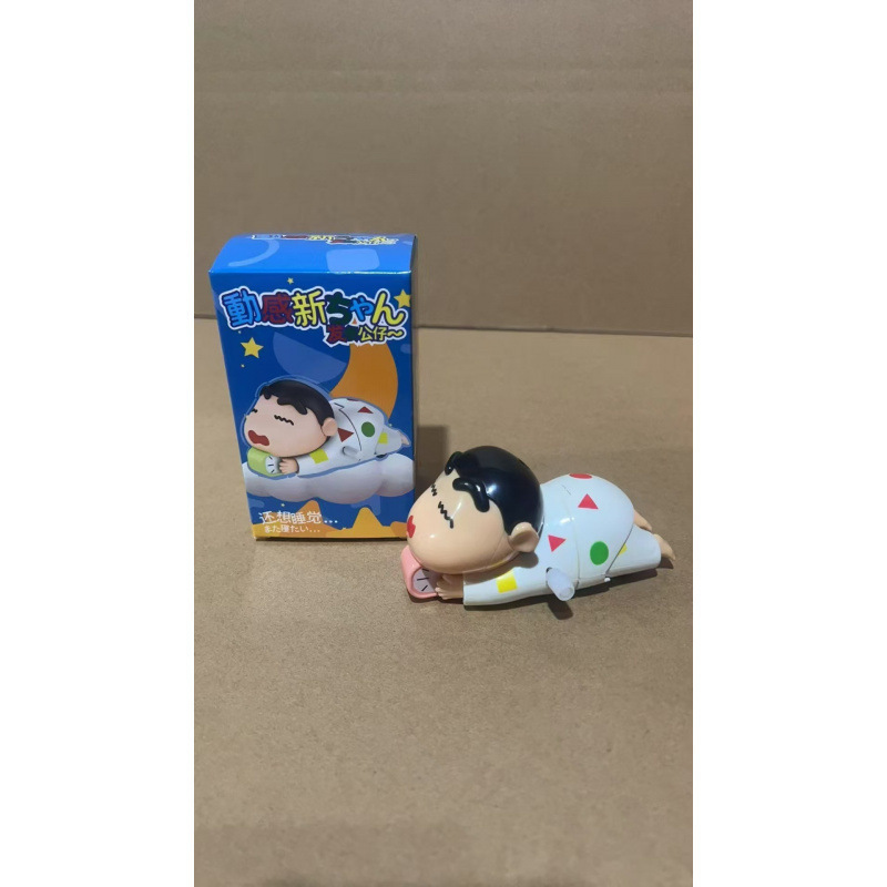 動く首振り人形、おしゃれなゼンマイ人形、起きたくないクレヨンしんちゃん可動フィギュアシリーズ ブラインドボックス|undefined