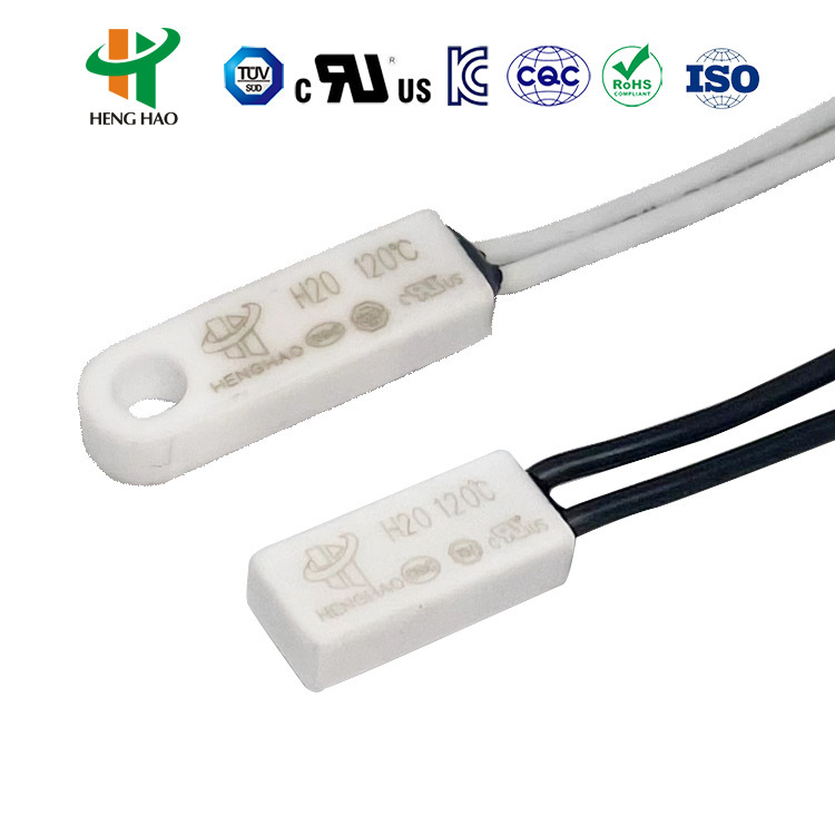 High Temperature Ceramic Ksd9700 Thermal Protector 250V 5A H20 Ceramic Temperature Switch Normally Closed Temperature Control