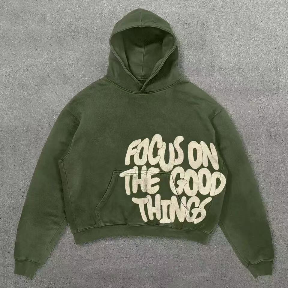 Sudadera con Capucha y Estampado de Poliéster para Adolescentes