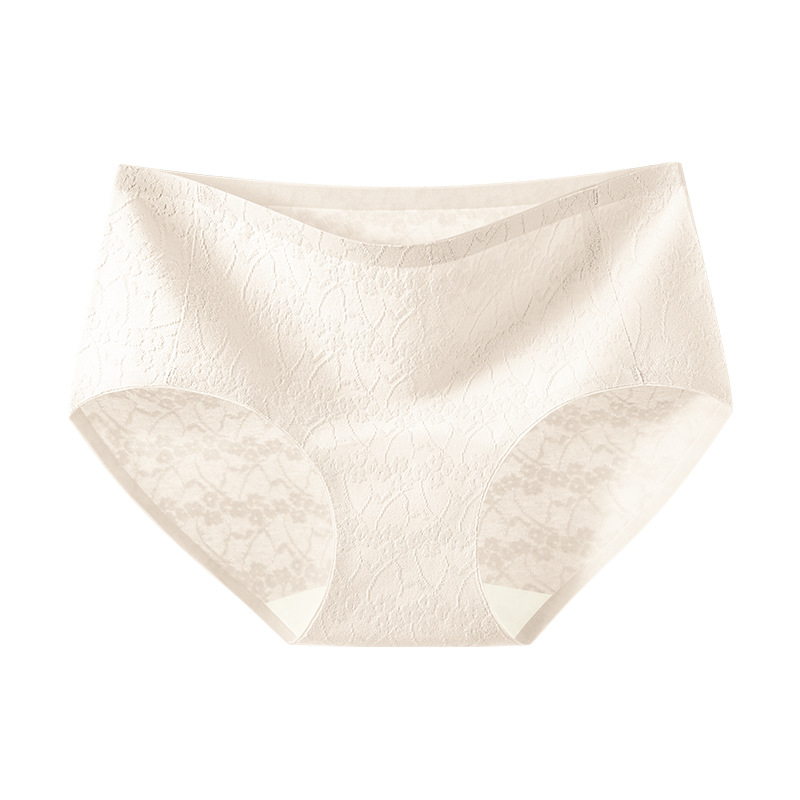 Ropa interior de algodón con horquilla alta 10A entrepierna antibacteriana entrepierna de algodón puro transpirable sin costuras 2025 nueva ropa interior de mujer sin pellizco