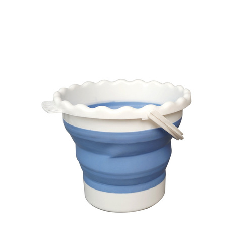 Huiyue foldable multi-functional large brush bucket outdoor portable silicone brush bucket watercolor painting art bucket