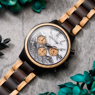DODO DEER 新款木头手表大理石腕表男士刻字热卖跨境wooden watch