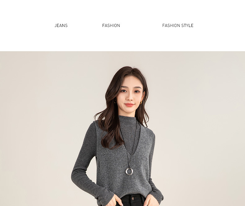 Quần jean nữ ống loe cạp cao chất Tencel co giãn, mẫu mùa đông — màu đen chi tiết 28