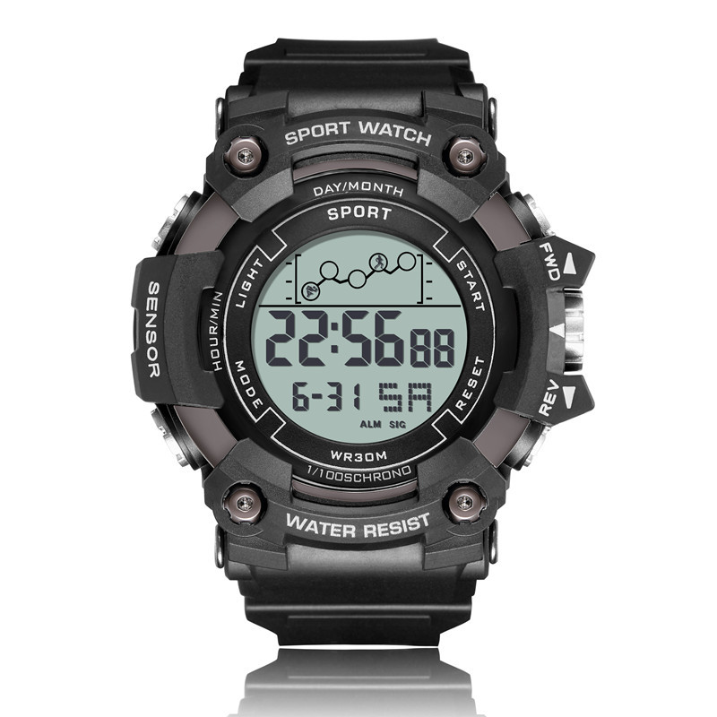 Reloj digital LED multifuncional de moda para hombres deportes al aire libre reloj impermeable tendencia pantalla única reloj electrónico luminoso