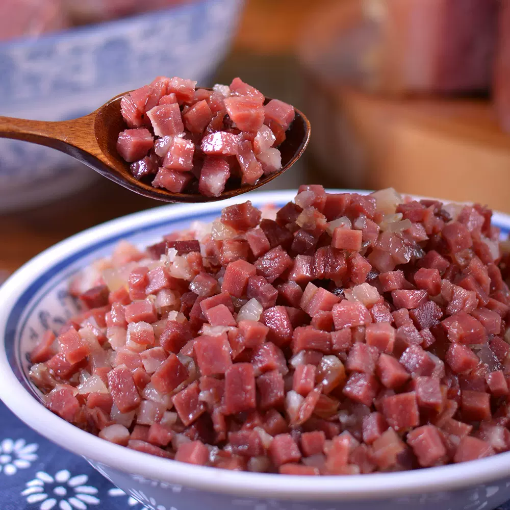 康云特厂家直销250g云南特产宣威火腿肉云腿馅月饼烘焙云腿馅料