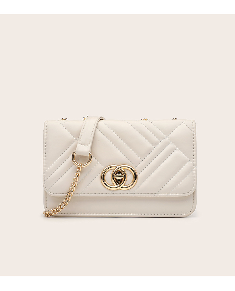 Borsa a tracolla donna versatile con ricamo e catena alla moda_voghion.com
