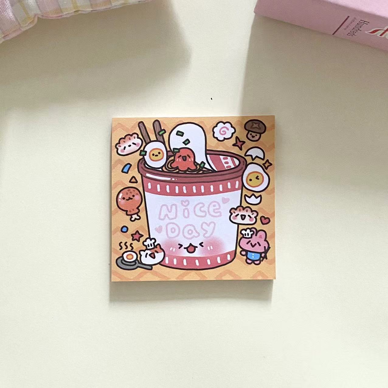 어린애 같은 스티커 메모 - 인스턴트 누들