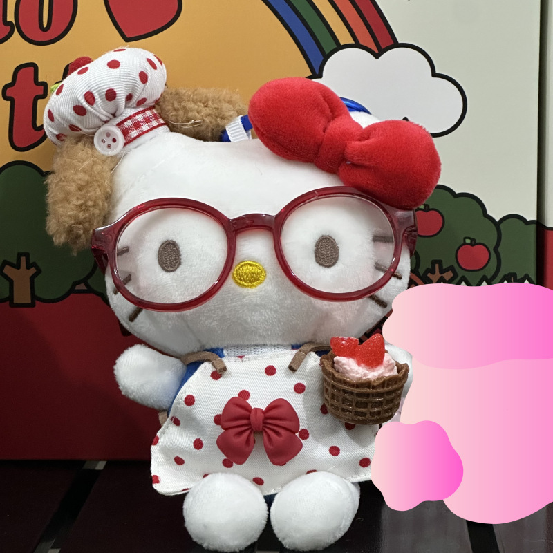 ハローキティバッグペンダントリトルシェフシリーズハローキティ人形ペンダントかわいい漫画人形キーホルダー|undefined
