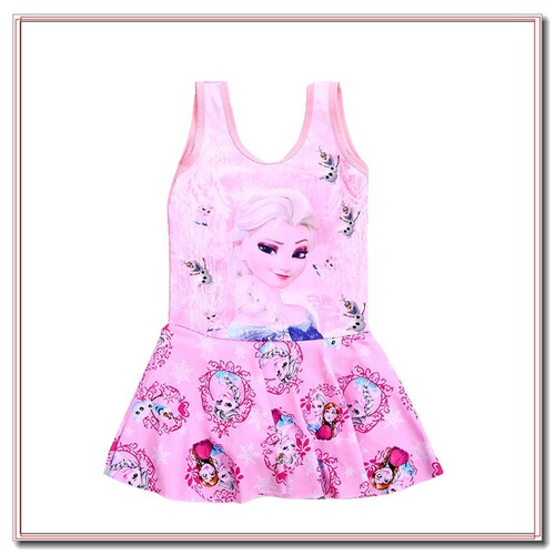 Korean version of cute children's swimsuits for girls and babies, small and medium-sized children's swimsuits, cartoon one-piece girls' swimsuits manufacturers wholesale