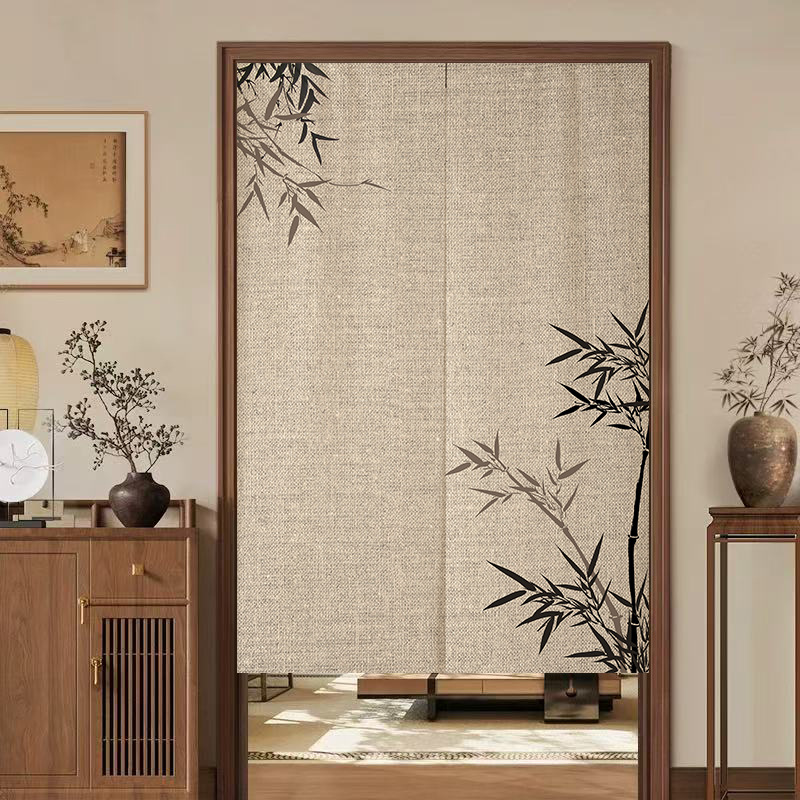 Chinese Antique Door Curtain, Toilet, Bathroom, Study Partition Curtain, Bedroom Curtain, Kitchen Half Curtain