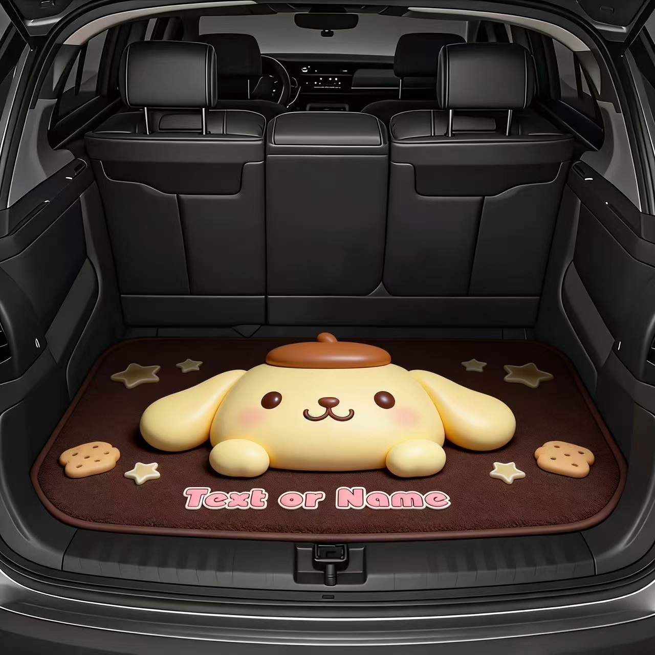 Cross-Border Sanrio Printed Dust-Proof Mat for Cars, Cartoon Design, Dirt-Resistant, Wear-Resistant, Easy to Care For, Trunk Mat, in Stock