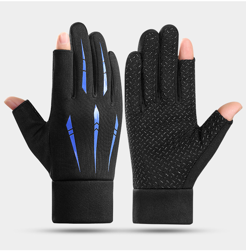 Men's Cycling Gloves Touch Screen Warm Anti-slip Winter Driving_voghion.com