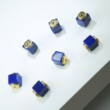 阿富汗老矿青金雕刻貔貅鳄鱼小熊牙魔方diy配件散珠饰品配件E18