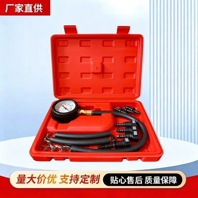 Car Fuel Pressure Gauge High-Precision Multi-Function Fuel Injection Pressure Testing Tool Auto Repair Tool Set (Oil pressure gauge)