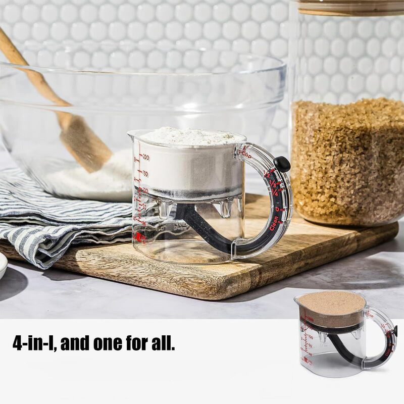 跨境热销1-in-all adjustable measuring cup 一合多用可调节量杯|undefined