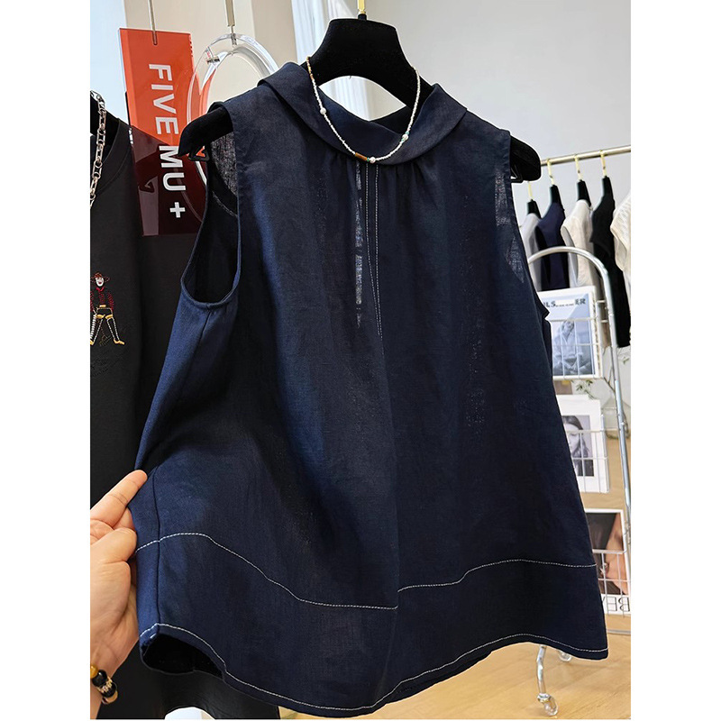 2026 Summer New Style Super Stylish Unique High-End Sleeveless Shirt for Women, Korean Style A-Line Vest Top