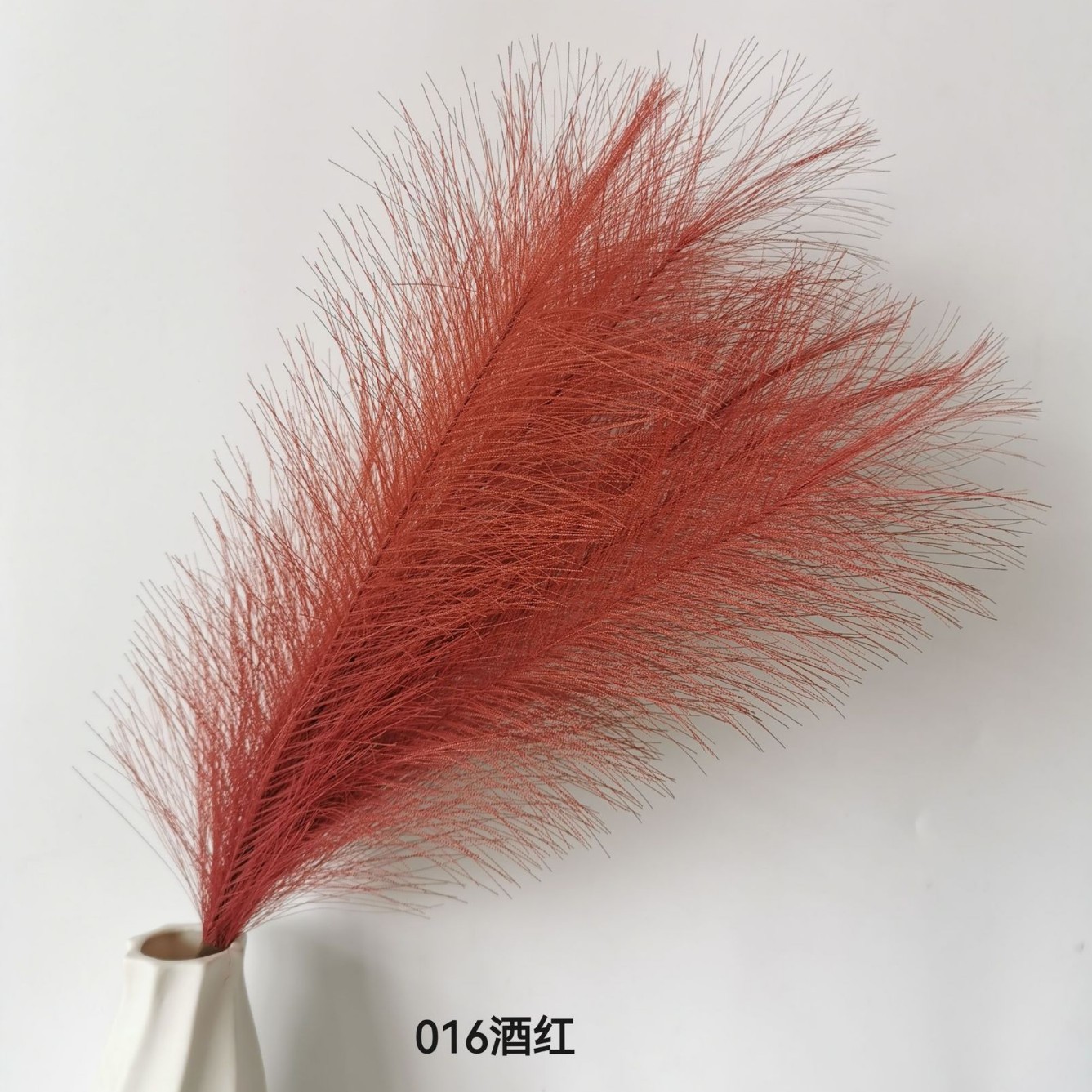 Amazon Venta caliente artificial Reed decoración del hogar artificial pampas hierba fábrica en stock pequeña caña al por mayor