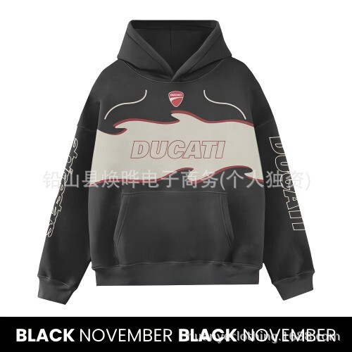 Cross-border overseas trade Amazon eBay 3D vintage print hooded sweatshirt loose casual men's best-selling hot sale