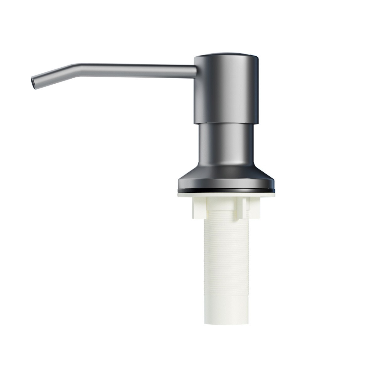 jabón de acero inoxidable prensador de fregadero bandeja de lavado de verduras dispensador de jabón doméstico sin perforación tipo de prensado simple moderno image 6