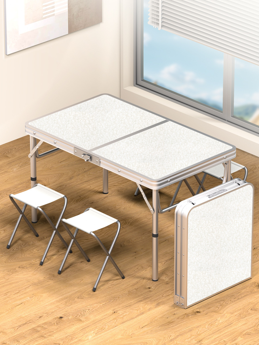戸外折り畳みテーブル夜市に露店を出して便利な折り畳みテーブル屋外キャンプ食卓にアルミ合金テーブルを厚くする